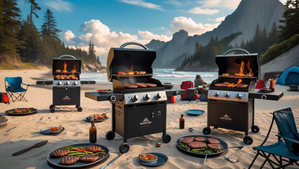 Best Propane Grills with Windproof Lids for Mountain and Beach Camping