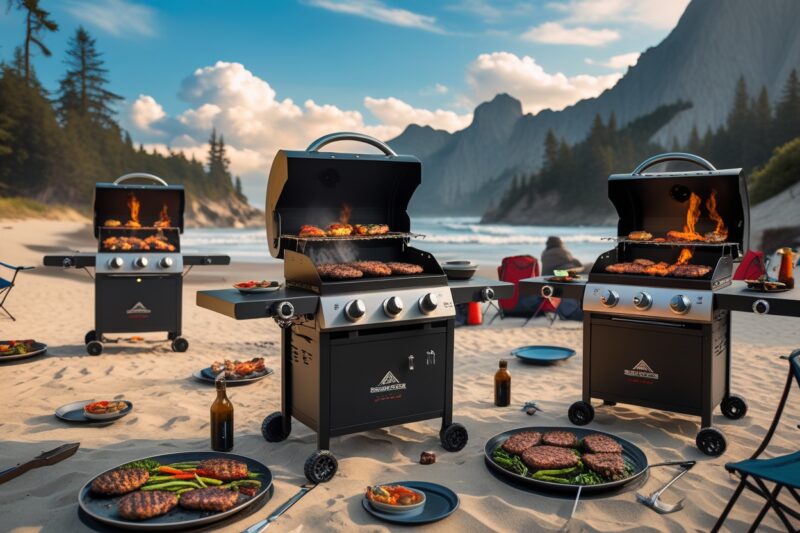 Best Propane Grills with Windproof Lids for Mountain and Beach Camping