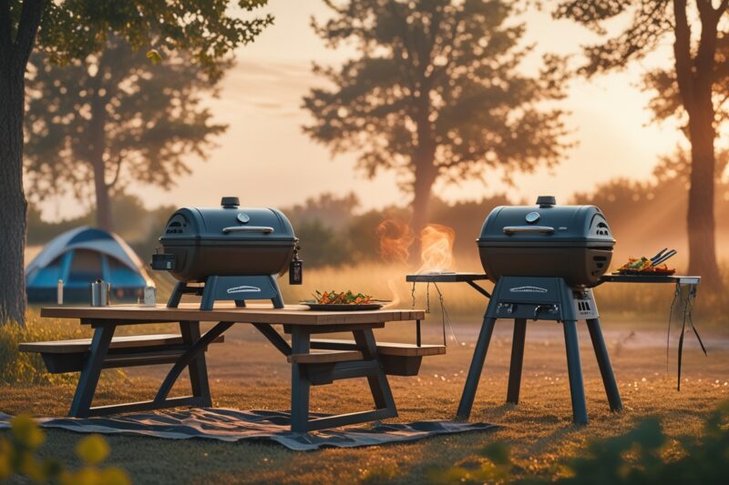 Top Grills for Safe Propane Use in Windy Campsites